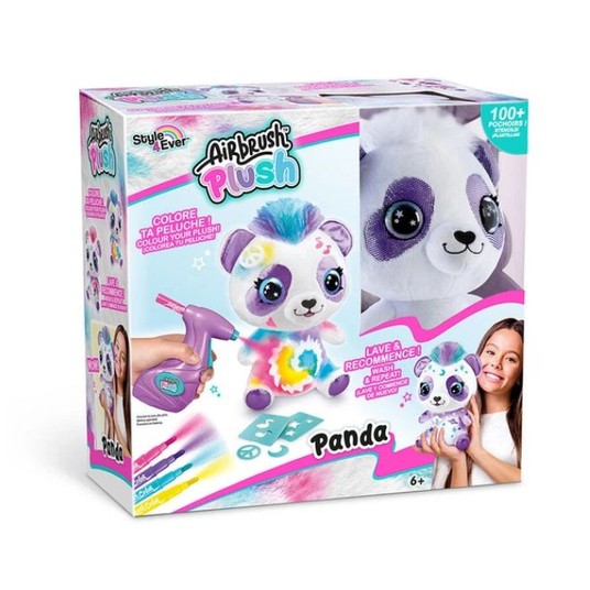 AIRBRUSH PLUSH PANDA PLUSZOWA MASKOTKA DO KOLOROWANIA /4 -zdjęcie numer 1