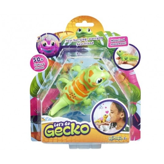 ANIMAGIC LET'S GO GECKO INTERAKTYWNA JASZCZURKA /6 -zdjęcie numer 1