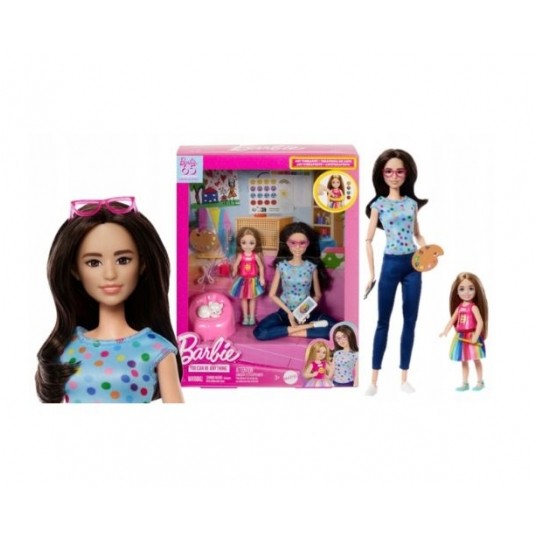 BARBIE ARTETERAPIA ZESTAW 2 LALKI + AKCESORIA/3 -zdjęcie numer 1