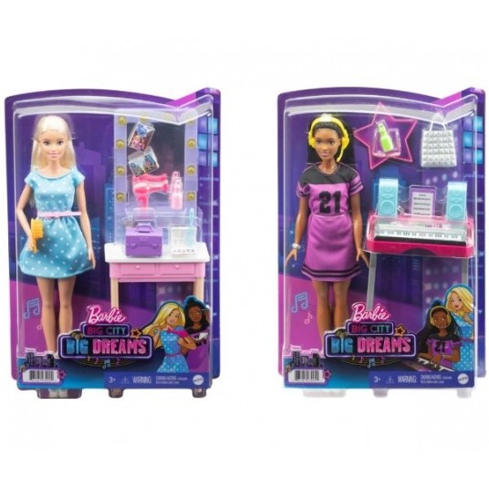 BARBIE BIG CITY BIG DREAMS LALKA + AKCESORIA /4 -zdjęcie numer 1
