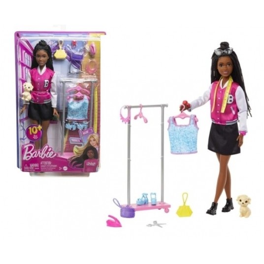 BARBIE BROOKLYN STYLIST ZESTAW LALKA + AKCESORIA/4 -zdjęcie numer 1