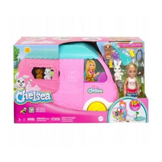 BARBIE CHELSEA AUTO ROZKŁADANY CAMPER 2in1 /2 -zdjęcie numer 1