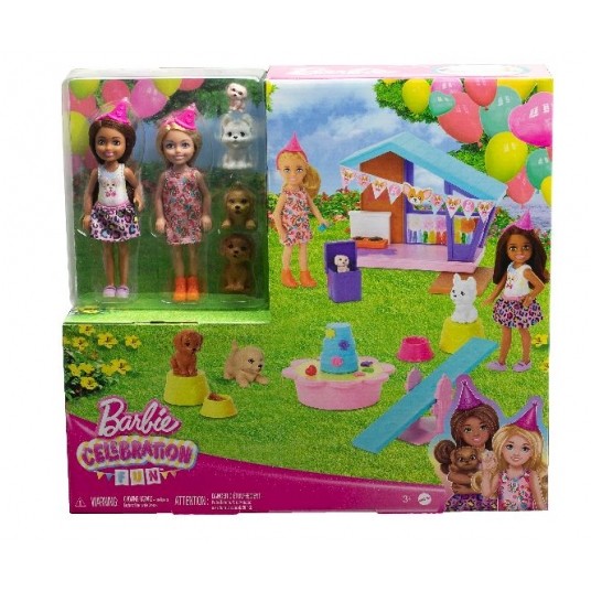 BARBIE CHELSEA CELEBRATION 2x LALKA + ZWIERZAKI /3 -zdjęcie numer 1