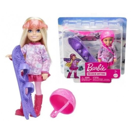 BARBIE CHELSEA LALKA BLONDYNKA SNOWBOARDER /6 -zdjęcie numer 2