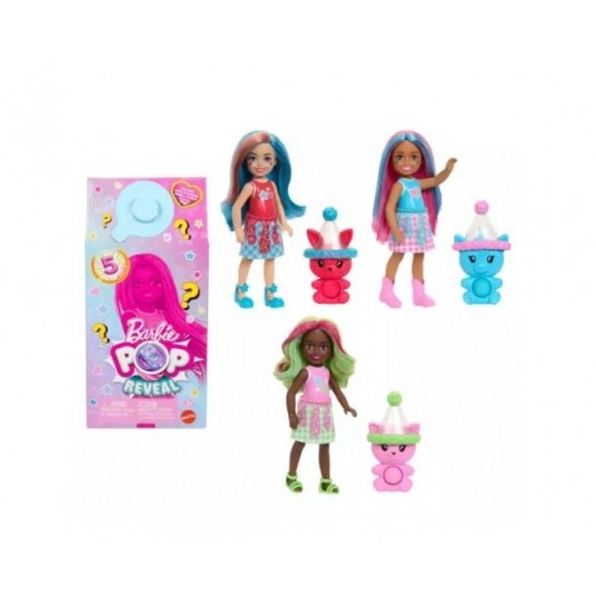 BARBIE CHELSEA POP REVEAL LALKECZKA ANIMAL PARTY / -zdjęcie numer 1