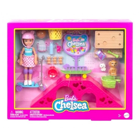BARBIE CHELSEA ZESTAW SKATE PARK + LALKA /4 -zdjęcie numer 1