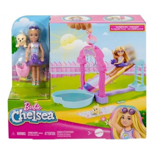 BARBIE CHELSEA ZESTAW WODNA ZJEŻDŻALNIA /3 -zdjęcie numer 1