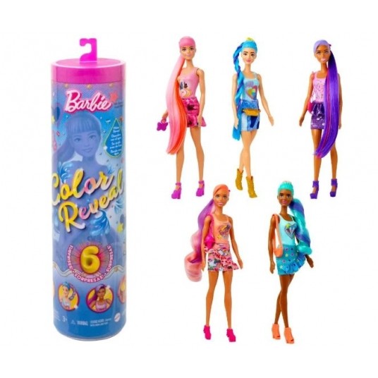 BARBIE COLOR REVEAL LALKA TOTALNY DŻINS /6 -zdjęcie numer 1