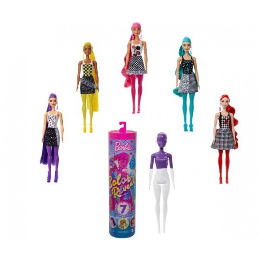 BARBIE COLOR REVEAL MONOCHROM LALKA PODSTAWOWA /6 -zdjęcie numer 1