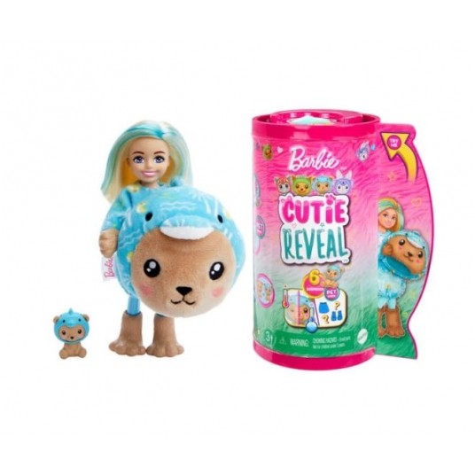 BARBIE CUTIE REVEAL LALKA CHELSEA MIŚ-DELFIN /4 -zdjęcie numer 1