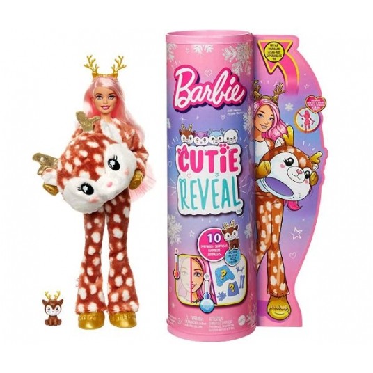 BARBIE CUTIE REVEAL LALKA W PRZEBRANIU - JELONEK/4 -zdjęcie numer 1