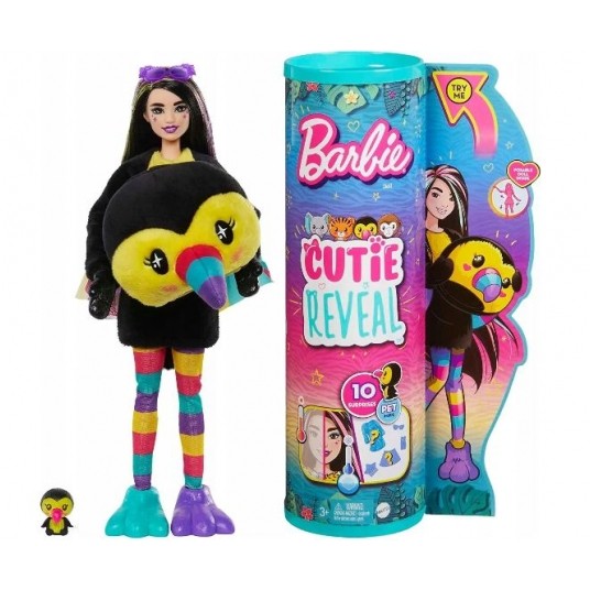 BARBIE CUTIE REVEAL LALKA W PRZEBRANIU - TUKAN / -zdjęcie numer 1