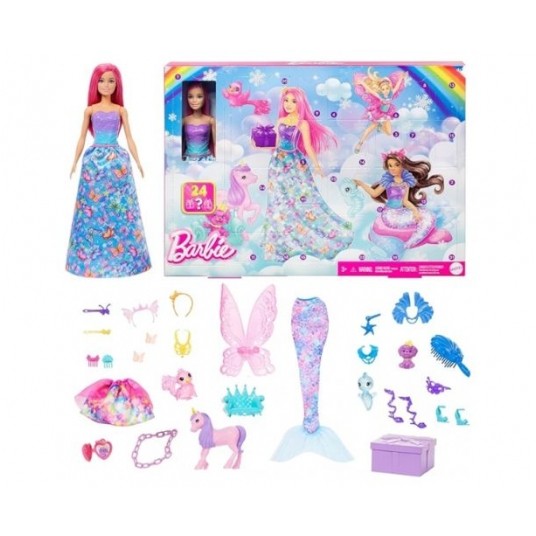 BARBIE DREAMTOPIA KALENDARZ ADWENTOWY + LALKA/4 -zdjęcie numer 1