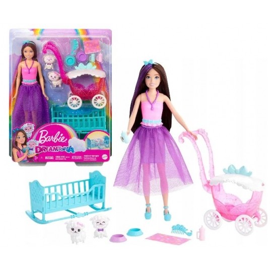 *** BARBIE DREAMTOPIA LALKA OPIEKA OWIECZKI /4 -zdjęcie numer 1