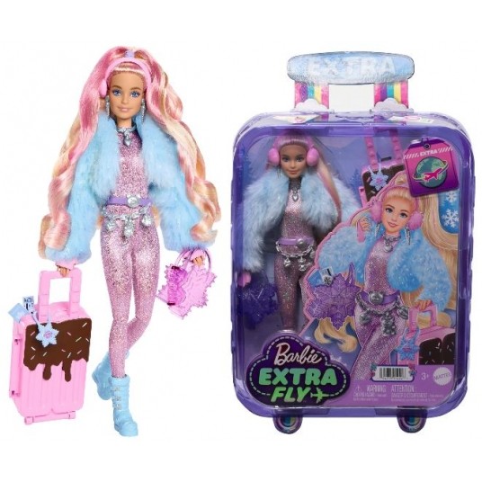 BARBIE EXTRA FLY LALKA ZIMOWA W PODRÓŻY /4 -zdjęcie numer 1