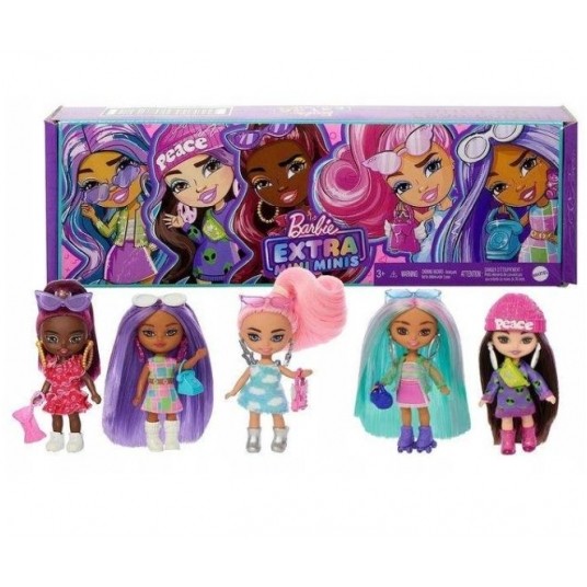 BARBIE EXTRA MINIS LALKA 5-CIO PACK /1 -zdjęcie numer 1