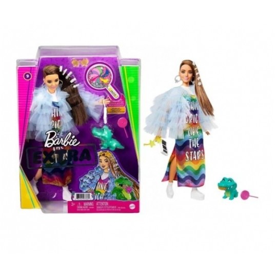 BARBIE EXTRA MODA LALKA + ZWIERZĄTKO /4 -zdjęcie numer 1