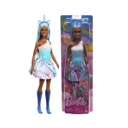 BARBIE FASHIONISTAS LALKA JEDNOROŻEC NIEBIESKA /6 -zdjęcie numer 1