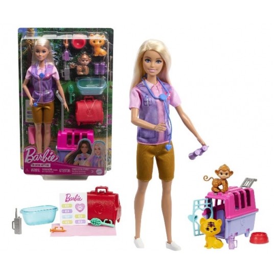 BARBIE KARIERA RATOWNICZKA ZWIERZĄT WETERYNARZ / 4 -zdjęcie numer 1