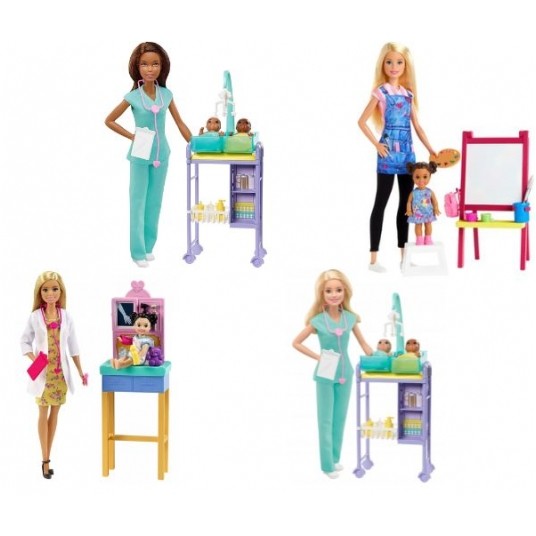 BARBIE KARIERA ZESTAW LALKA + AKCESORIA MIX /4 -zdjęcie numer 1