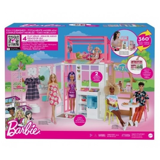 BARBIE KOMPAKTOWY DOMEK DLA LALEK /2 -zdjęcie numer 1