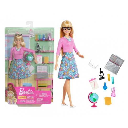 BARBIE LALKA BLOND NAUCZYCIELKA + AKCESORIA/4 -zdjęcie numer 1