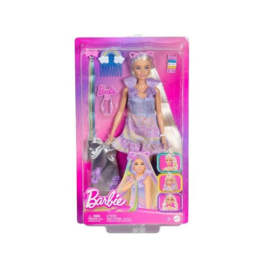 BARBIE LALKA BLONDYNKA ZABAWA Z WŁOSAMI + AKC./8 -zdjęcie numer 1