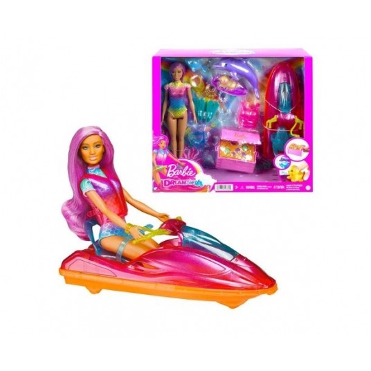 BARBIE LALKA DREAMTOPIA ZE SKUTEREM WODNYM /2 -zdjęcie numer 1