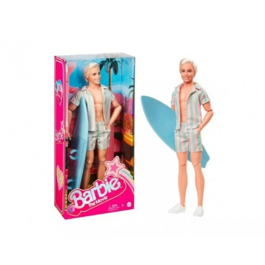 BARBIE LALKA FILMOWA KEN SURFER Z DESKĄ RYAN/3 -zdjęcie numer 1