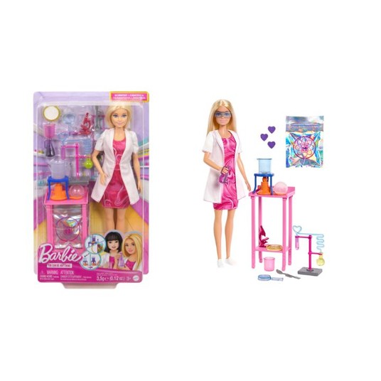 BARBIE LALKA KARIERA NAUKOWIEC ZESTAW LALKA + AKCESORIA -zdjęcie numer 1