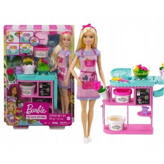 BARBIE LALKA KARIERA ZESTAW KWIACIARNIA /4 -zdjęcie numer 1
