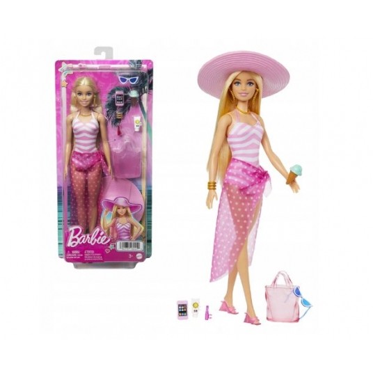 BARBIE LALKA NA PLAŻY + AKCESORIA /4 -zdjęcie numer 1