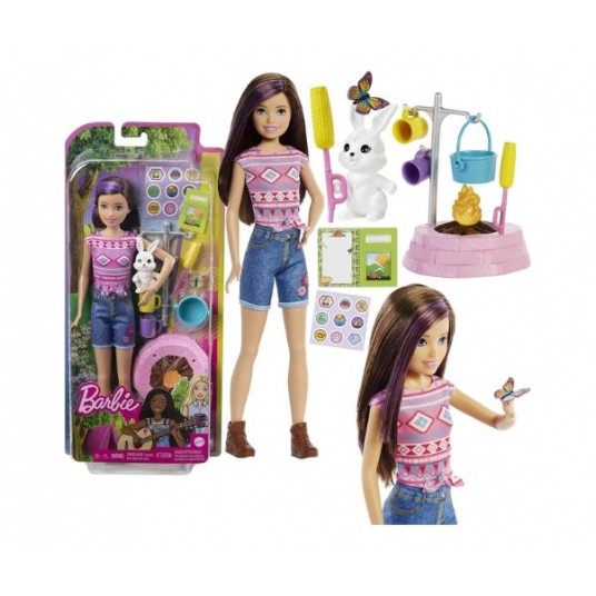 BARBIE LALKA SKIPPER NA KEMPINGU + AKCESORIA/1 -zdjęcie numer 1