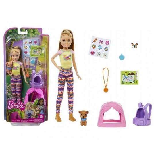BARBIE LALKA STACIE NA KEMPINGU + AKCESORIA/1 -zdjęcie numer 1