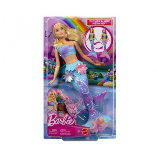 BARBIE LALKA SYRENKA ROZKWITAJĄCE KWIATY /4 -zdjęcie numer 1