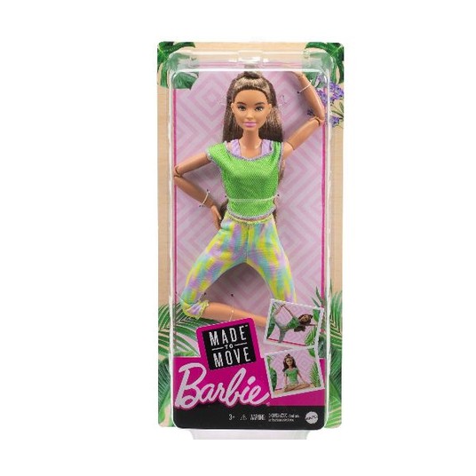BARBIE MADE TO MOVE LALKA GIMNASTYCZKA BRUNETKA /4 -zdjęcie numer 1