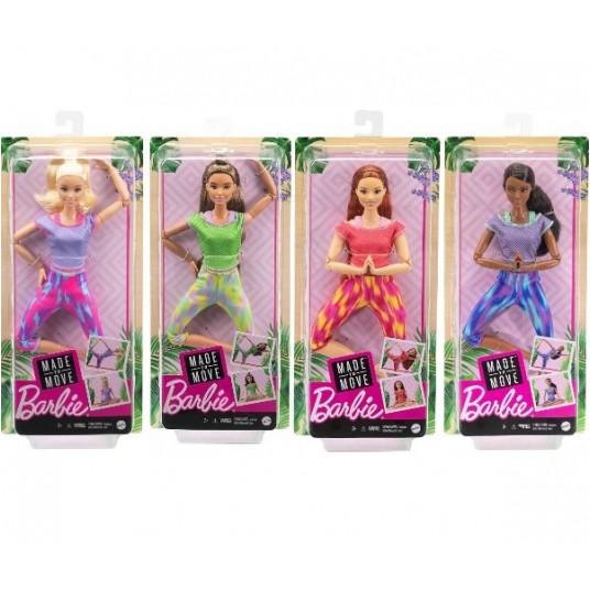 BARBIE MADE TO MOVE LALKA GIMNASTYCZKA MIX -zdjęcie numer 1