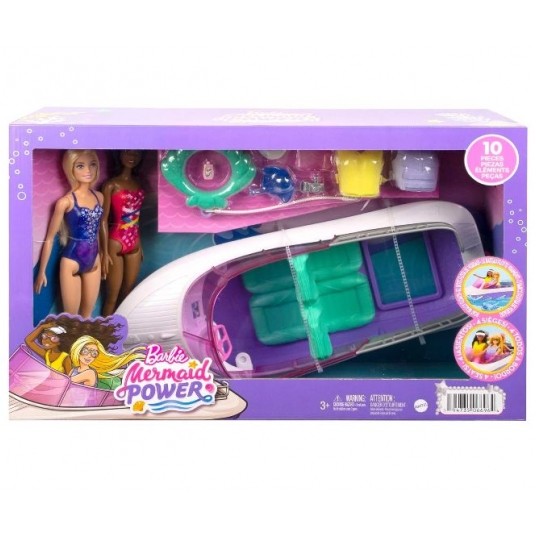 BARBIE MERMAID POWER 2x LALKA + MOTORÓWKA/ ŁÓDŹ/ 1 -zdjęcie numer 1