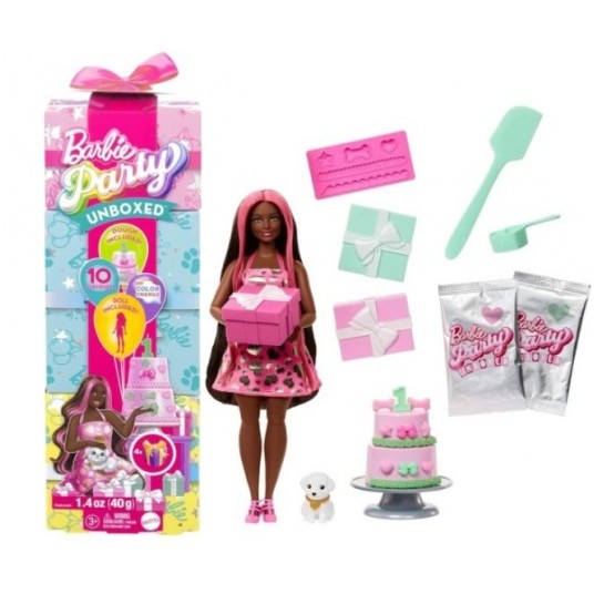 BARBIE PARTY UNBOXED LALKA NIESPODZIANKA /3 -zdjęcie numer 1