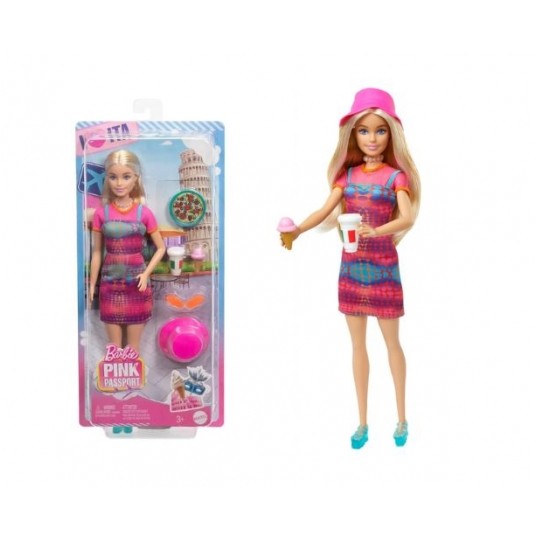 BARBIE PINK PASSPORT LALKA ITALY TRAVEL /5 -zdjęcie numer 1