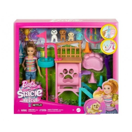 BARBIE PLAC ZABAW DLA PIESKÓW + LALKA STACIE /4 -zdjęcie numer 1