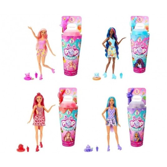 BARBIE POP REVEAL OWOCOWY SOK LALKA NIESPODZ. /4 -zdjęcie numer 1