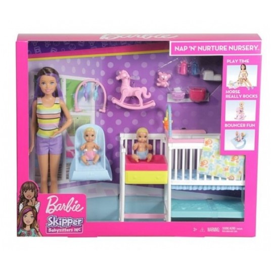 BARBIE SKIPPER ZESTAW OPIEKA NAD MALUSZKIEM /4 -zdjęcie numer 1