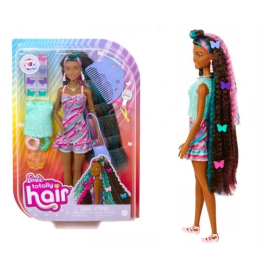 BARBIE TOTALLY HAIR LALKA MOTYLKI /6 -zdjęcie numer 1