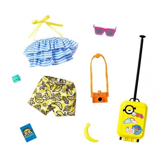 BARBIE UBRANKO DLA LAKI + AKCESORIA MINIONKI GJG28 -zdjęcie numer 1