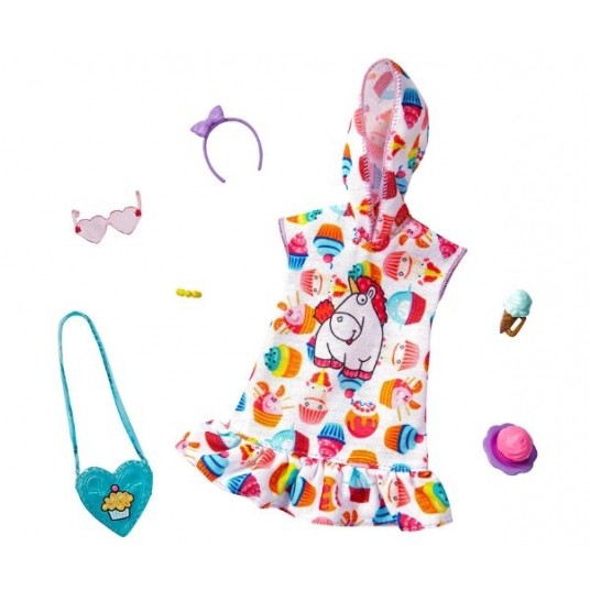 BARBIE UBRANKO DLA LAKI + AKCESORIA MINIONKI GJG28 -zdjęcie numer 4