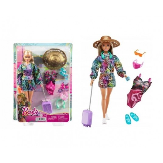 BARBIE WAKACYJNA PRZYGODA LALKA + AKCESORIA /4 -zdjęcie numer 1