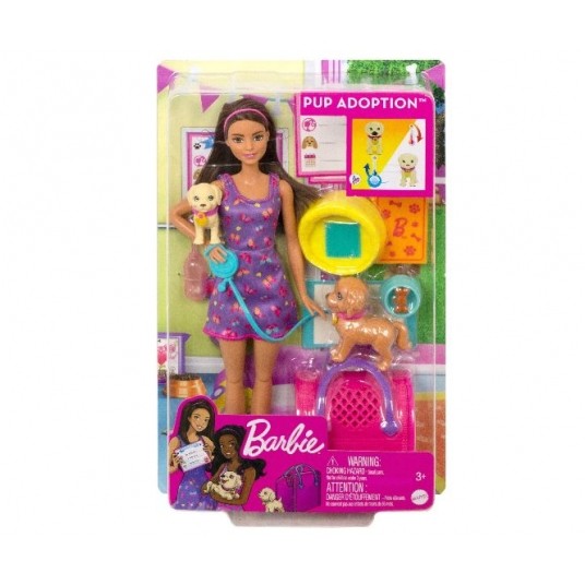 BARBIE ZESTAW ADOPCJA PIESKÓW /4 -zdjęcie numer 1