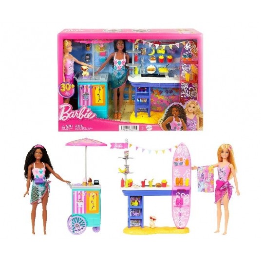 BARBIE ZESTAW DZIEŃ NAD MORZEM 2x LALKA /3 -zdjęcie numer 1