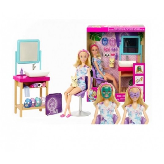 BARBIE ZESTAW DZIEŃ W SPA LALKA + AKCESORIA /3 -zdjęcie numer 1